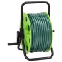 Carrete de rollo para manguera de pie PVC verde 30 m