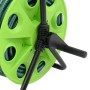 Carrete de rollo para manguera de pie PVC verde 30 m