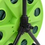 Carrete de rollo para manguera de pie PVC verde 30 m