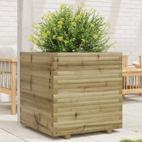 Jardinera de madera de pino impregnada 70x70x72 cm en Maceteros y jardineras | Comprar online en Foro24