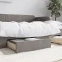 Cajones de cama 2 uds madera de ingeniería y tela gris taupe de vidaXL, Camas y accesorios - Ref: Foro24-833913, Precio: 45,2...