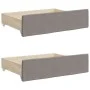 Cajones de cama 2 uds madera de ingeniería y tela gris taupe de vidaXL, Camas y accesorios - Ref: Foro24-833913, Precio: 45,2...