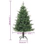Árbol de Navidad artificial verde 120 cm PVC y PE