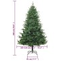Árbol de Navidad artificial verde 180 cm PVC y PE