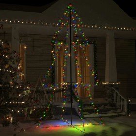 Árbol de Navidad 300 luces LED interior y exterior 120x220 cm en Arboles de navidad | Comprar online en Foro24