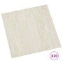 Tarimas de suelo autoadhesivas 20 uds PVC crema 1,86 m² en Suelos y moquetas | Comprar online en Foro24