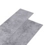 Lamas para suelo autoadhesivas PVC gris cemento 5,21 m² 2mm