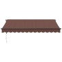 Toldo retráctil automático marrón 350x250 cm