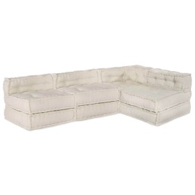 Sofá modular 4 pcs Marrón 70 x 70 x 54 cm tela