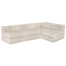 Sofá modular 4 pcs Marrón 70 x 70 x 54 cm tela