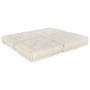 Sofá modular Manual 2 pcs Crema 70 x 70 x 36 cm tela