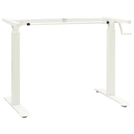 White Crank Adjustable Height Desk Frame by vidaXL, Cubicles and work tables - Ref: Foro24-321718, Price: 156,40 €, Discount: %