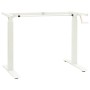 White Crank Adjustable Height Desk Frame by vidaXL, Cubicles and work tables - Ref: Foro24-321718, Price: 156,78 €, Discount: %