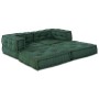Sofá modular Manual 2 pcs Verde 70 x 70 x 56 cm tela