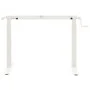 White Crank Adjustable Height Desk Frame by vidaXL, Cubicles and work tables - Ref: Foro24-321718, Price: 156,40 €, Discount: %