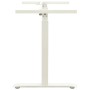 Estructura de escritorio de altura ajustable manivela blanco