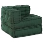 Sofá modular Manual 3 pcs Verde 70 x 70 x 56 cm tela