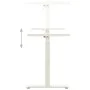 White Crank Adjustable Height Desk Frame by vidaXL, Cubicles and work tables - Ref: Foro24-321718, Price: 156,40 €, Discount: %