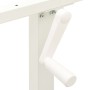 White Crank Adjustable Height Desk Frame by vidaXL, Cubicles and work tables - Ref: Foro24-321718, Price: 156,78 €, Discount: %