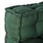 Sofá modular Manual 4 pcs Verde 70 x 70 x 56 cm tela
