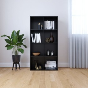 Black plywood shelving/sideboard 66x30x130 cm by vidaXL, Bookcases and shelves - Ref: Foro24-800154, Price: 84,59 €, Discount: %