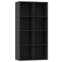 Schwarzes Sperrholzregal/Sideboard 66x30x130 cm von vidaXL, Bücherregale und Regale - Ref: Foro24-800154, Preis: 83,21 €, Rab...