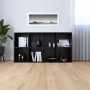 Schwarzes Sperrholzregal/Sideboard 66x30x130 cm von vidaXL, Bücherregale und Regale - Ref: Foro24-800154, Preis: 84,59 €, Rab...