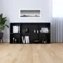 Schwarzes Sperrholzregal/Sideboard 66x30x130 cm von vidaXL, Bücherregale und Regale - Ref: Foro24-800154, Preis: 83,21 €, Rab...