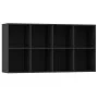 Schwarzes Sperrholzregal/Sideboard 66x30x130 cm von vidaXL, Bücherregale und Regale - Ref: Foro24-800154, Preis: 83,21 €, Rab...