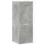 Juego muebles de baño 4 pzas madera contrachapada gris hormigón