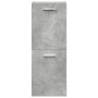 Juego muebles de baño 4 pzas madera contrachapada gris hormigón