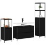 Juego de muebles de baño 3 pcs Roble negro 90 x 34.5 x 60 cm