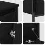 Juego de muebles de baño 3 pcs Roble negro 90 x 34.5 x 60 cm