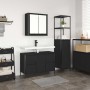 Juego de muebles de baño 2 pcs Roble negro 36 x 35 x 165 cm