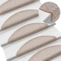 Felpudos para escaleras (15 unidades, 56 x 17 x 3 cm, marrón