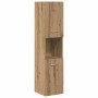 Juego de muebles baño 4 piezas madera ingeniería roble artisan