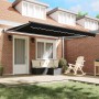 Toldo Retráctil Negro 400 x 300 cm Poliéster