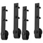 Black steel sliding door hardware kit 2 units 183 cm by vidaXL, doorframes - Ref: Foro24-3059844, Price: 86,88 €, Discount: %