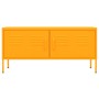 Mueble para TV de acero amarillo mostaza 105x35x50 cm