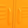 Mueble para TV de acero amarillo mostaza 105x35x50 cm