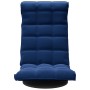 Silla de suelo giratoria de terciopelo azul en Sillas de suelo | Comprar online en Foro24