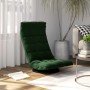 Silla de suelo giratoria de terciopelo verde oscuro en Sillas de suelo | Comprar online en Foro24