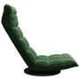 Silla de suelo giratoria de terciopelo verde oscuro en Sillas de suelo | Comprar online en Foro24
