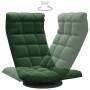 Silla de suelo giratoria de terciopelo verde oscuro en Sillas de suelo | Comprar online en Foro24
