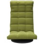 Silla de suelo giratoria de terciopelo verde claro en Sillas de suelo | Comprar online en Foro24