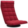 Silla de suelo giratoria de terciopelo rojo tinto en Sillas de suelo | Comprar online en Foro24