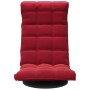 Silla de suelo giratoria de terciopelo rojo tinto en Sillas de suelo | Comprar online en Foro24