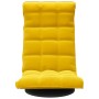 Silla de suelo giratoria de terciopelo amarillo en Sillas de suelo | Comprar online en Foro24