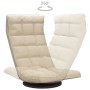 Silla de suelo giratoria de tela crema en Sillas de suelo | Comprar online en Foro24