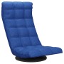 Silla de suelo giratoria de tela azul en Sillas de suelo | Comprar online en Foro24